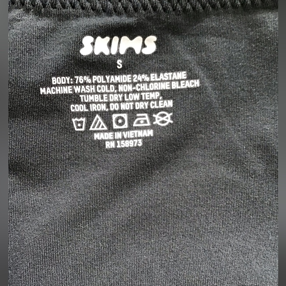 SKIMS Fits Everybody Long Slip Dress | Graphite | Size S - Picture 7 of 8